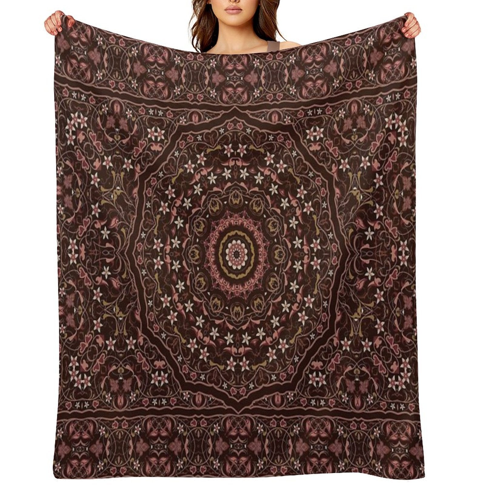 Vintage Arabic Pattern. Durable Throw Blanket