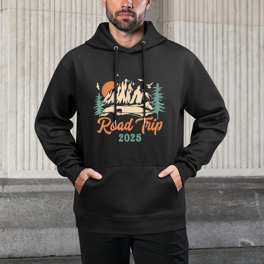 Road Trip 2025 Vacation Girls Trip Adventure Gift For Family Easy Care Hoodie