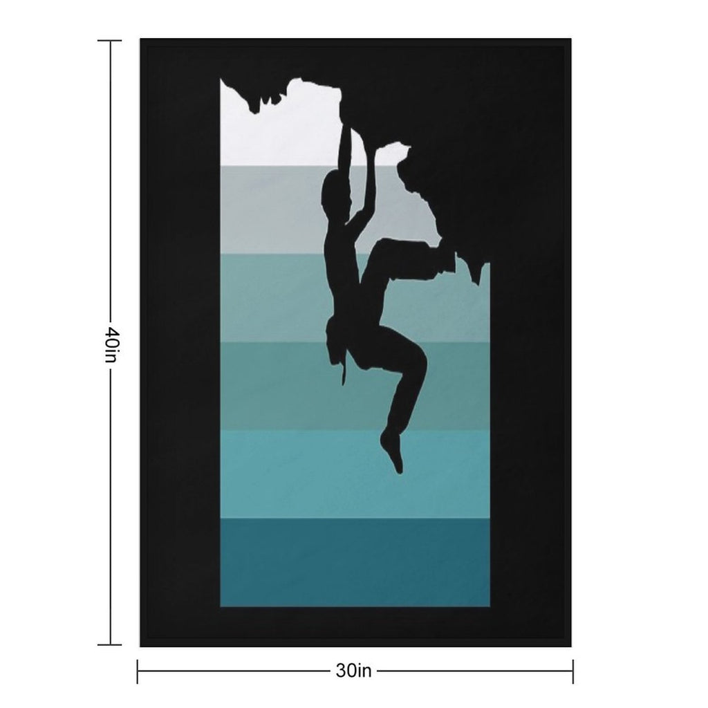 Climbing Bouldering Compact Throw Blanket