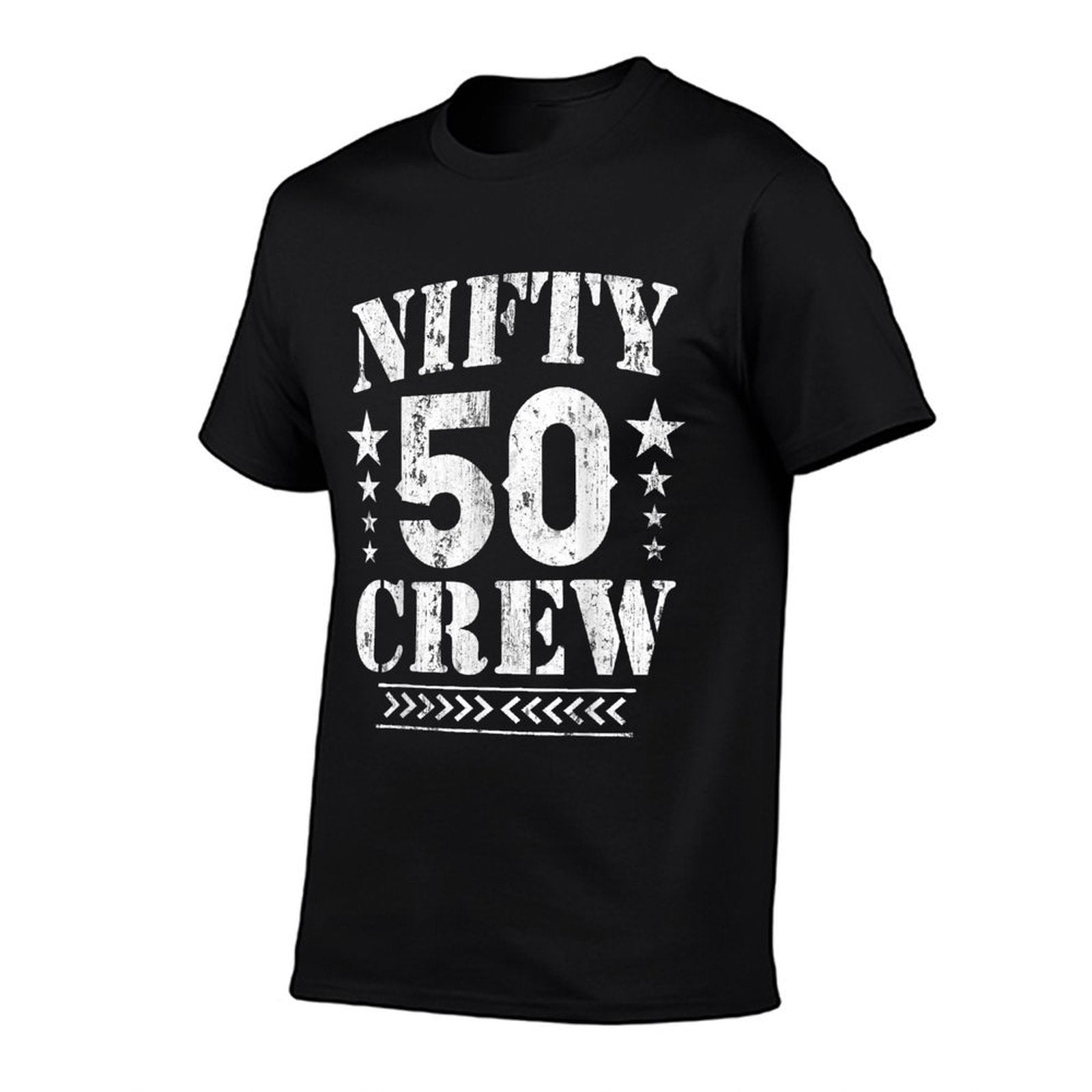 Nifty 50 Crew Great for 50th Birthday Party With Crew  Easy-care T-Shirt