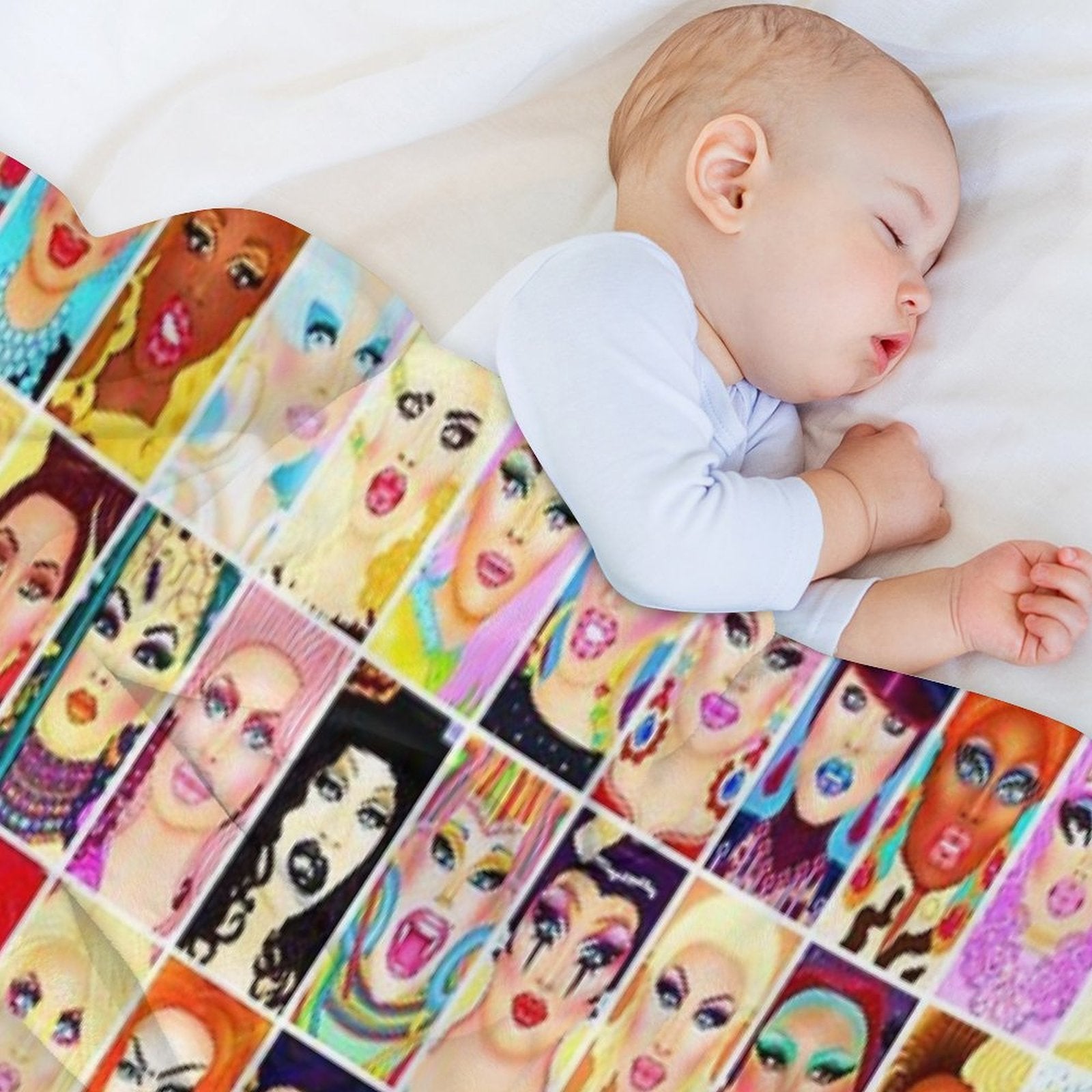 DRAG QUEEN ROYALTY Eco-conscious Throw Blanket