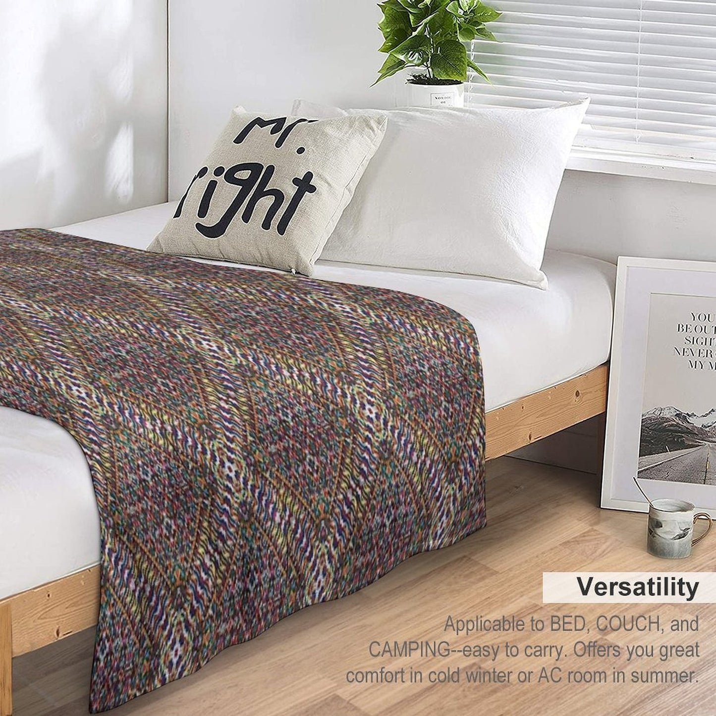 X Shape Cross 2.0 Machine-washable Throw Blanket