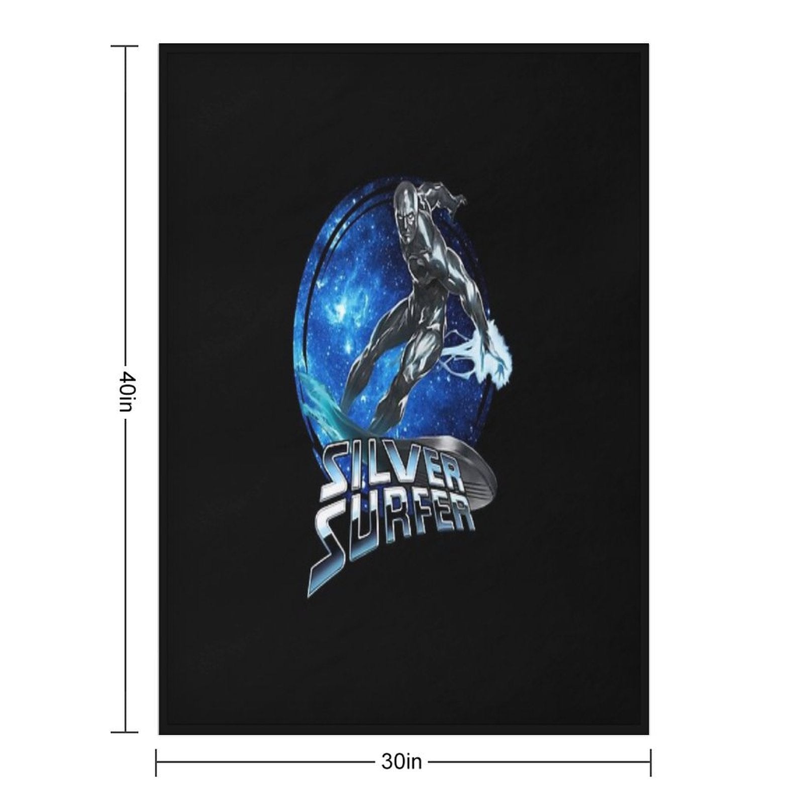 Silver Surfer - Compact Throw Blanket