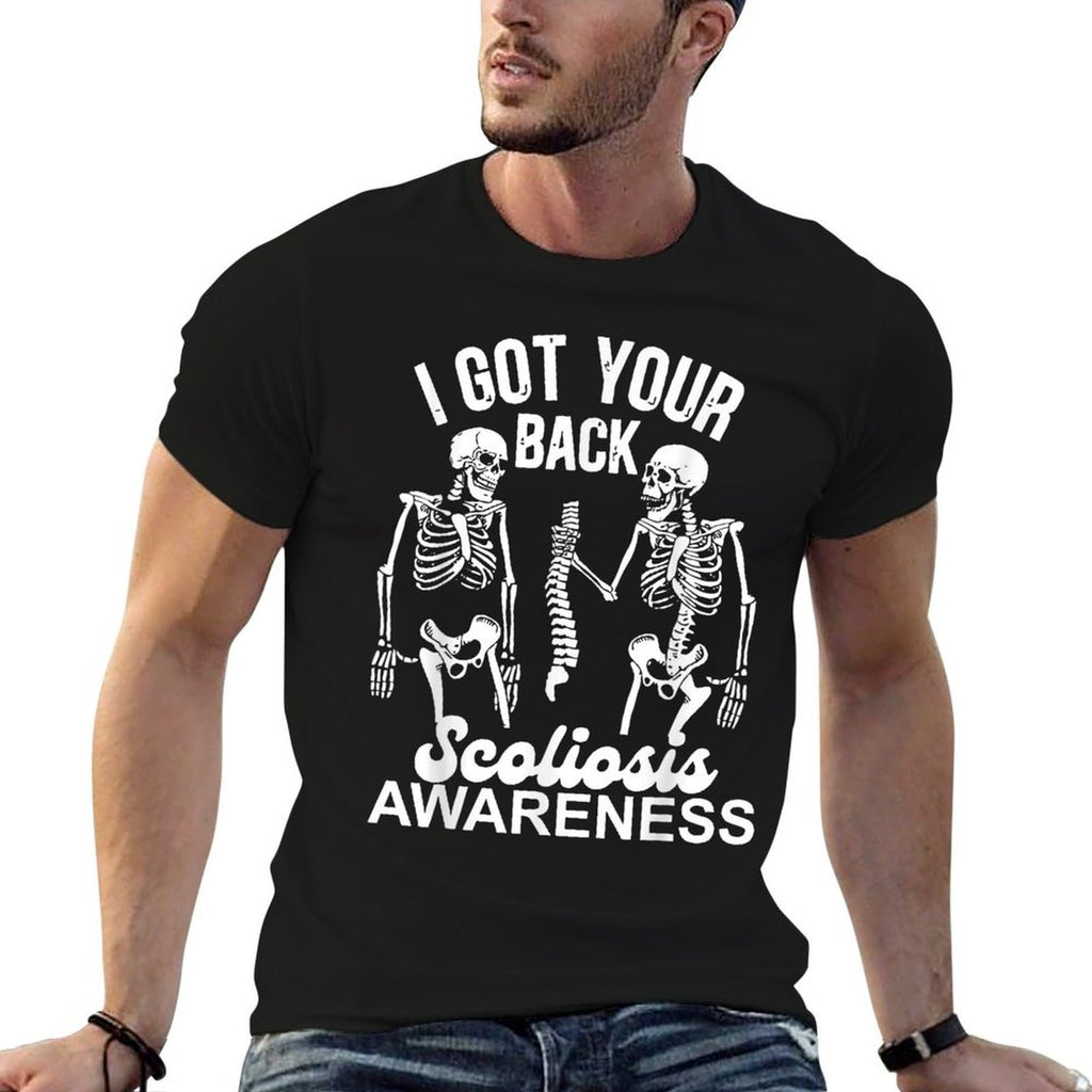 Skeleton I Got Your Back Ortho Life Scoliosis Awareness  Lightweight T-Shirt