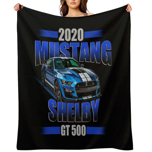 2020 Shelby GT 500 Velvety-soft Throw Blanket