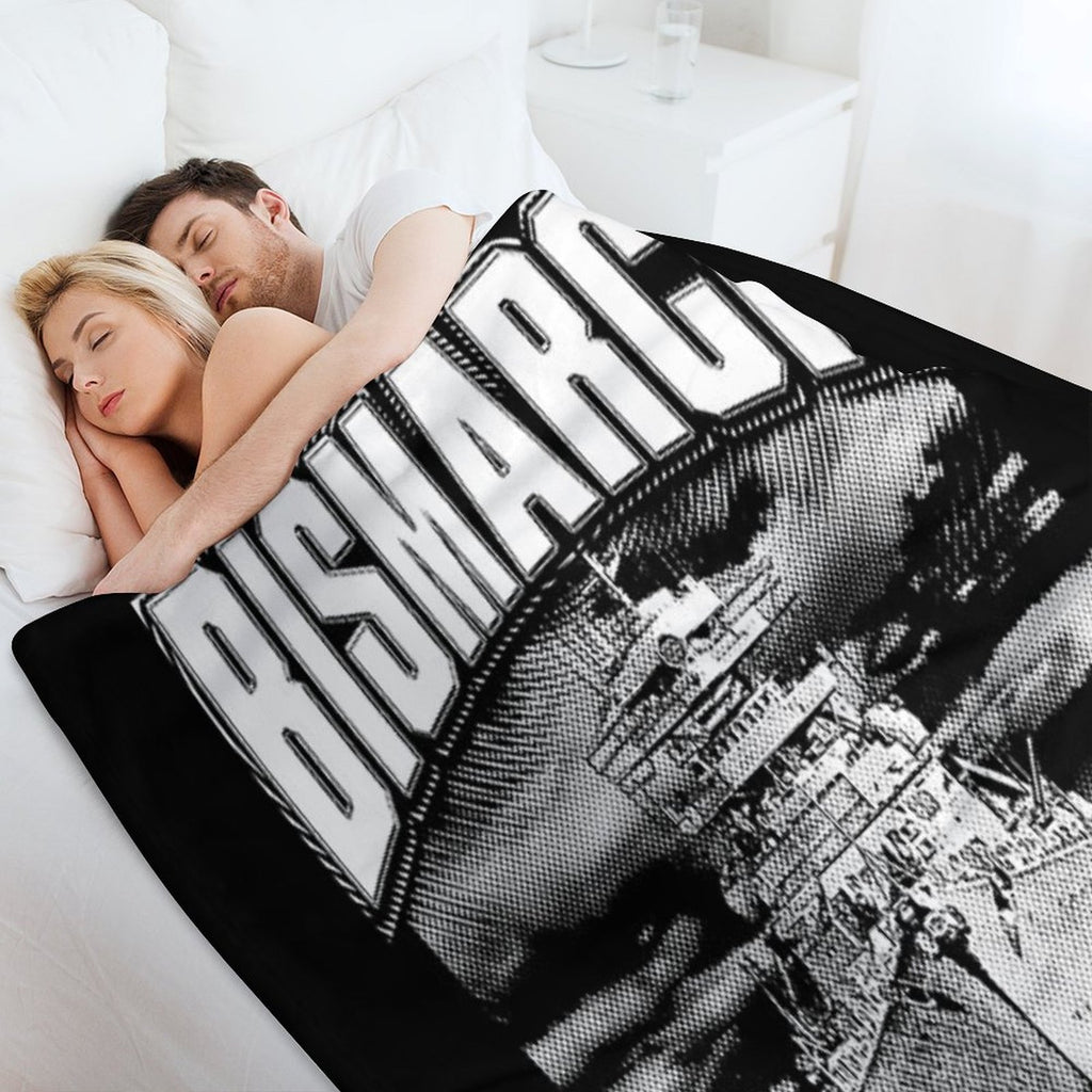 Battleship Bismarck Wrinkle-free Throw Blanket