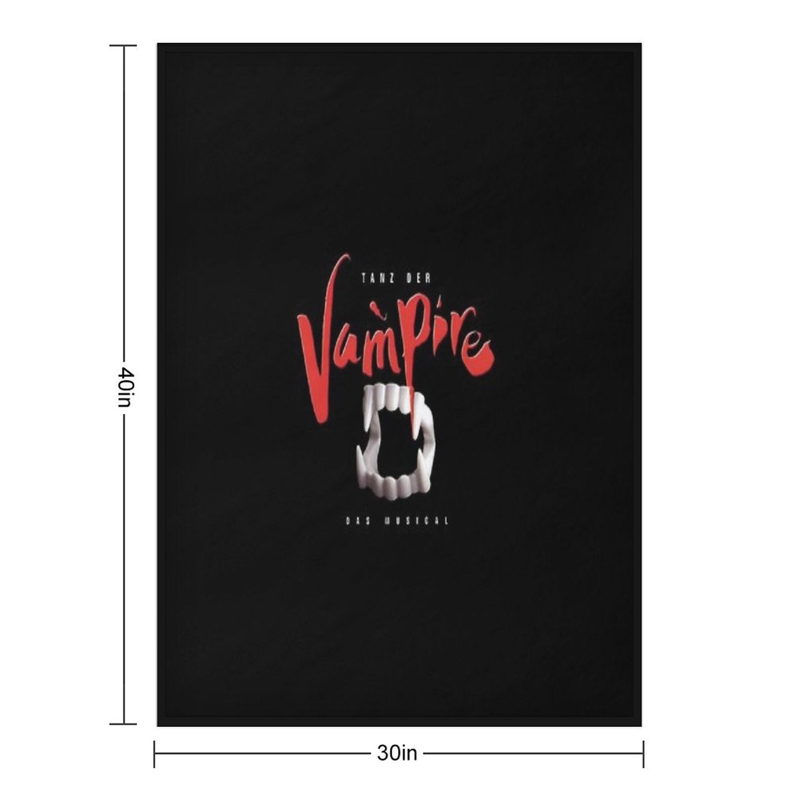 Tanz Der Vampire Shrink-resistant Throw Blanket