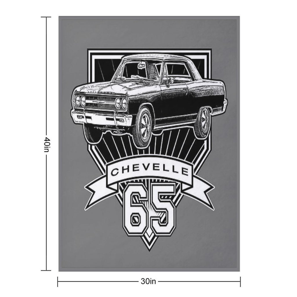 1965 Chevelle Sustainable Throw Blanket