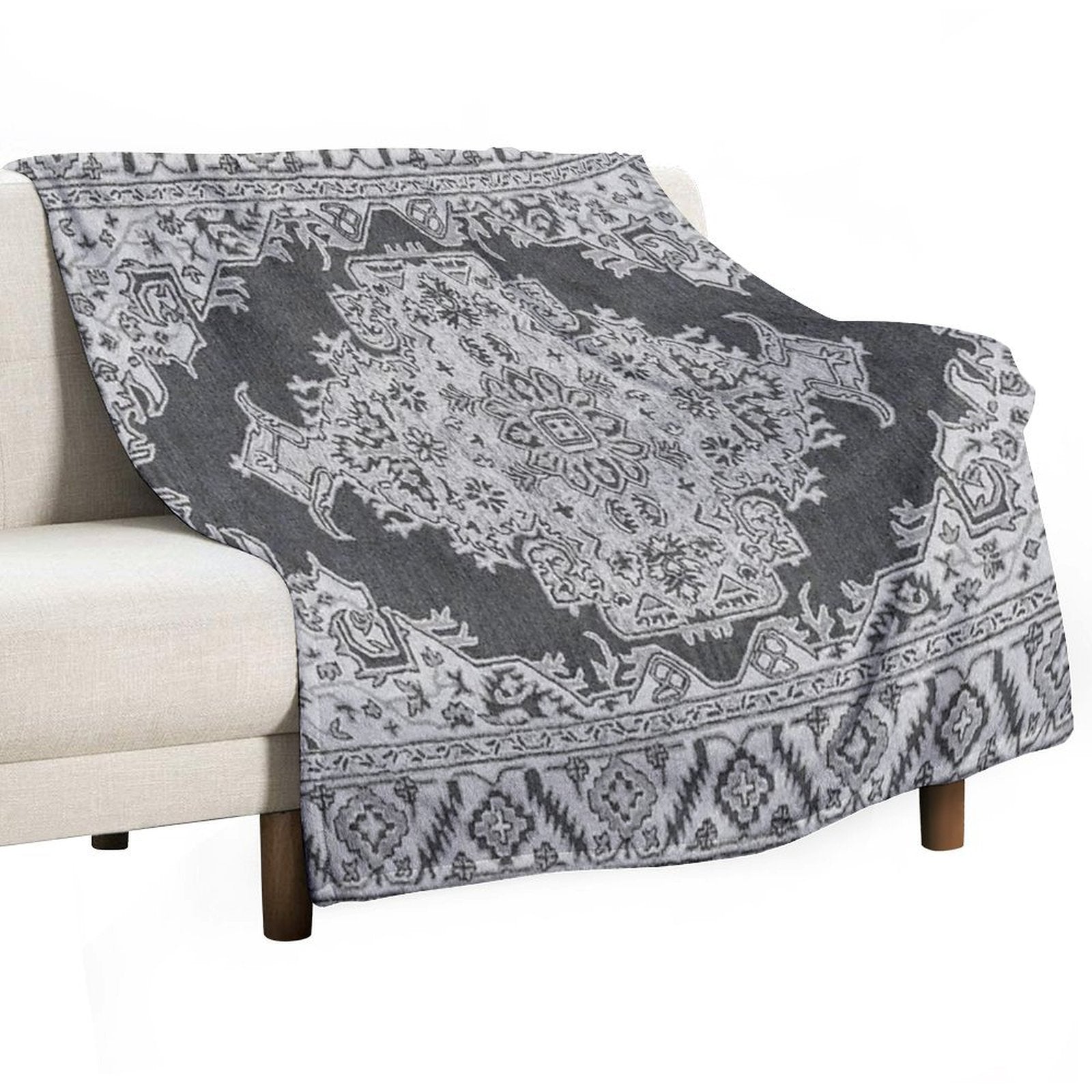 Persian Vintage Bronte Shadow Gift-ready Throw Blanket