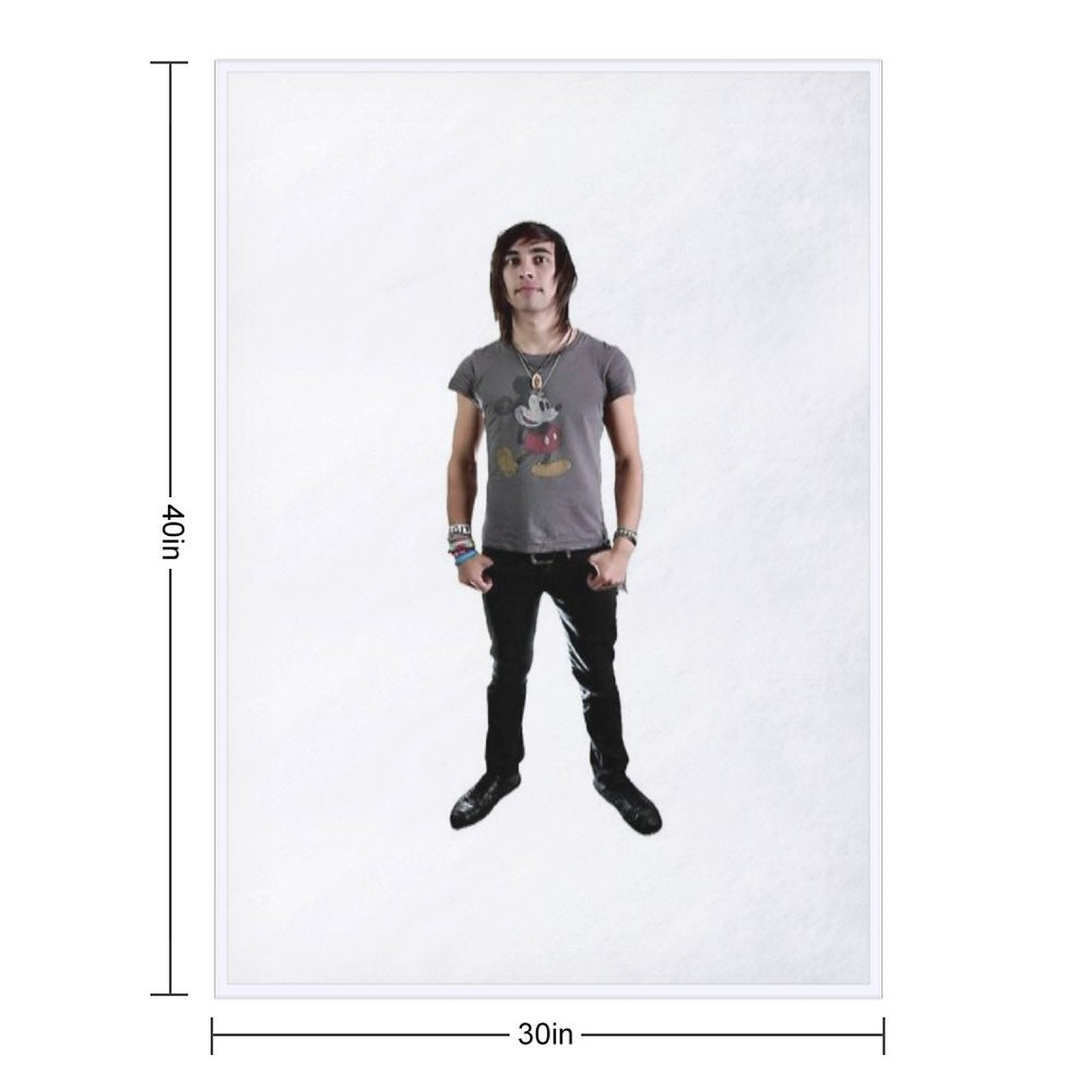 Vic Fuentes Compact Throw Blanket