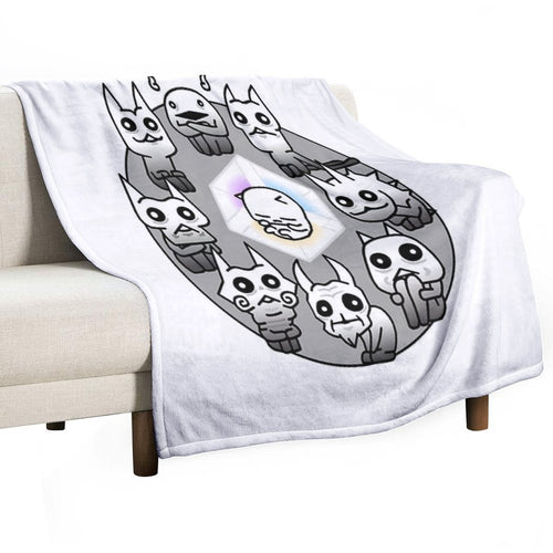 Battle Cats Nekoluga Mural Comfort Throw Blanket