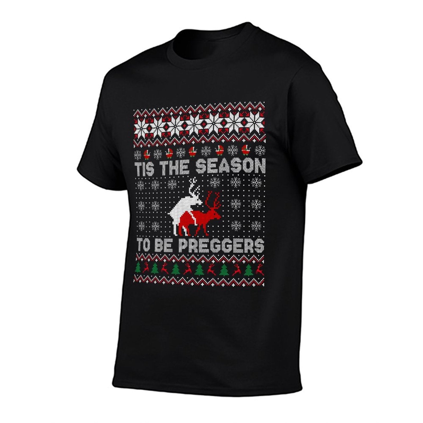 Tis The Season To Be Pregnant Ugly Christmas Sweatshirt Gift Sweatshirt  Affordable Price T-Shirt
