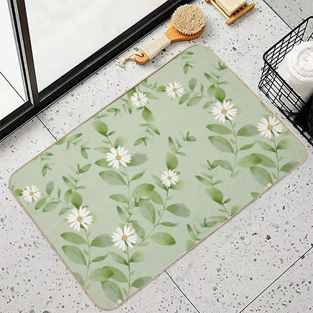 Plants  Flowers  Anti-Trip Bath Mat