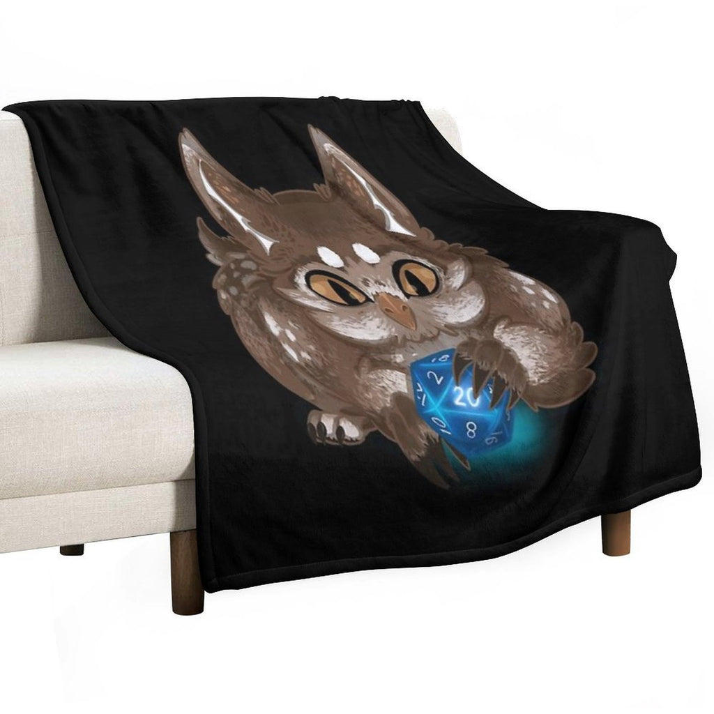 Owlbear Cub Travel-friendly Throw Blanket