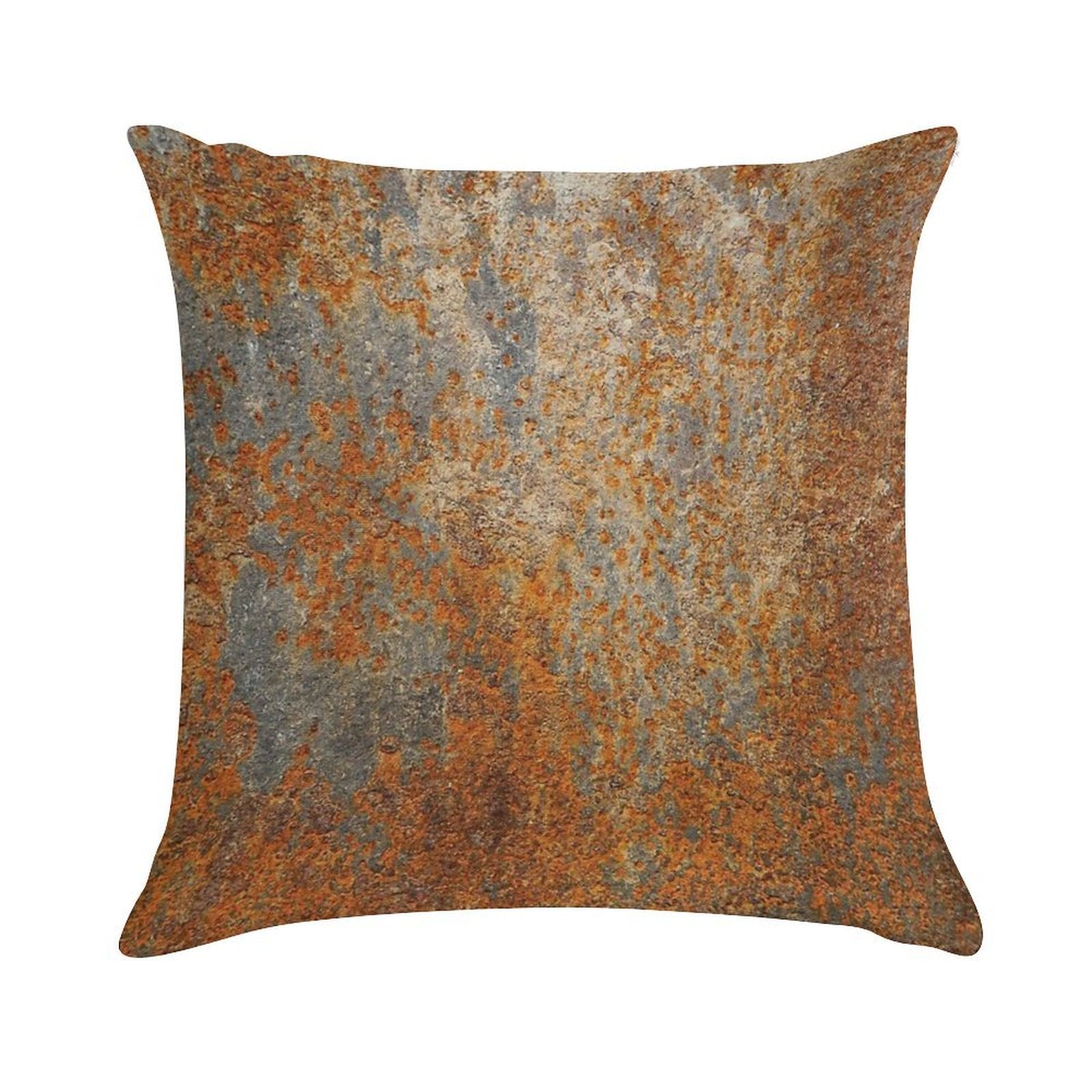 Rust Rusty Texture Soft Hidden Zipper Throw Pillow