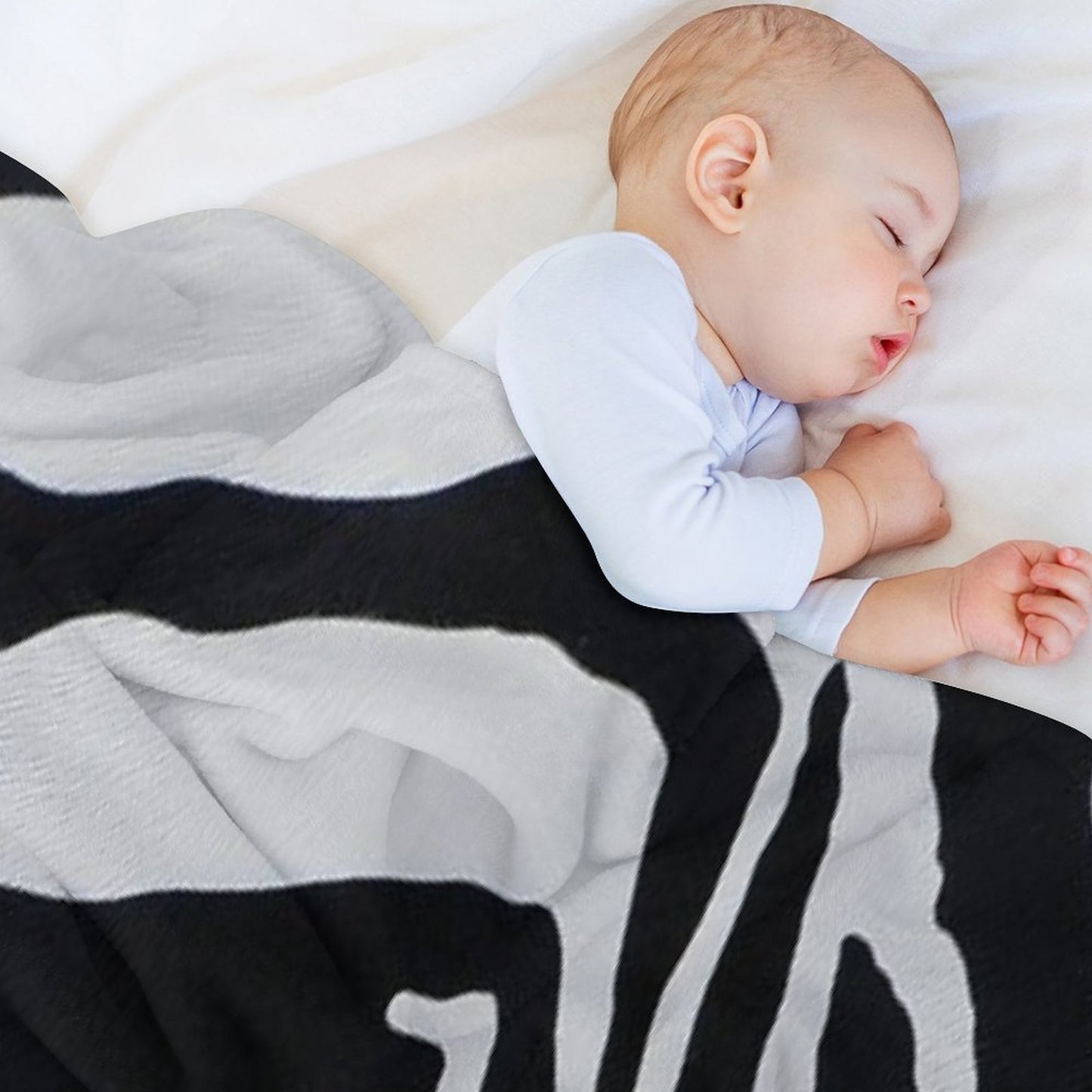 Zebra Pattern Easy Care Throw Blanket