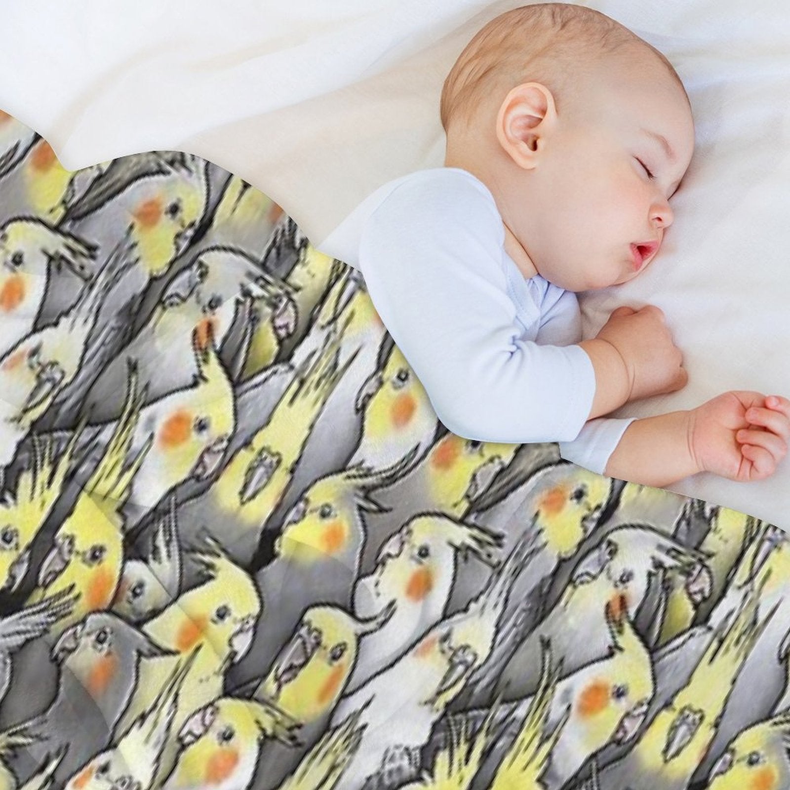 Cockatiels Galore Gift-ready Throw Blanket