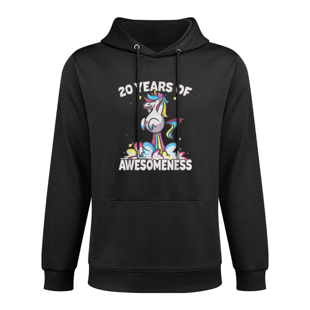 20th Birthday Funny Unicorn Gift for 20 Year Old Girls Versatile Streetwear Hoodie