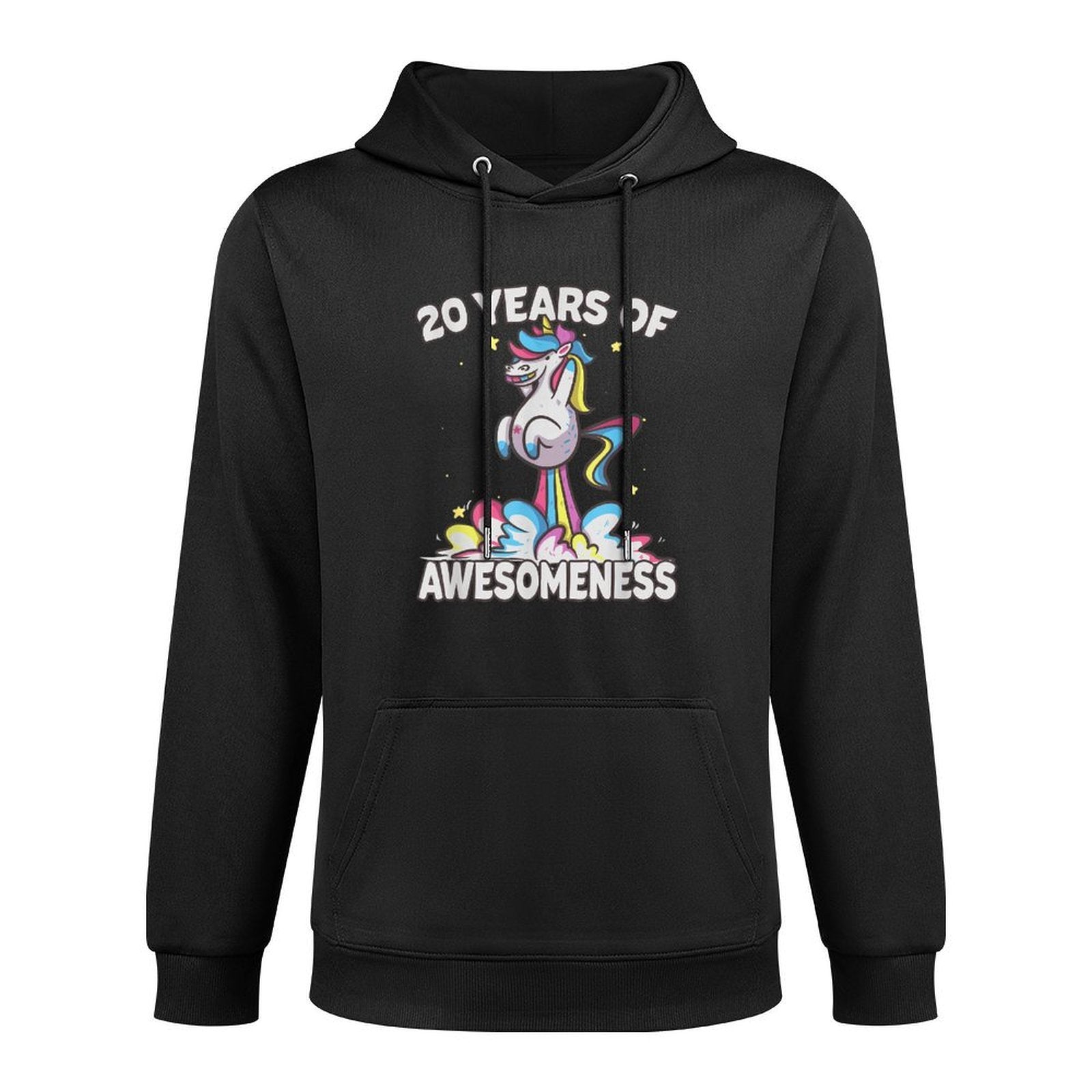 20th Birthday Funny Unicorn Gift for 20 Year Old Girls Versatile Streetwear Hoodie