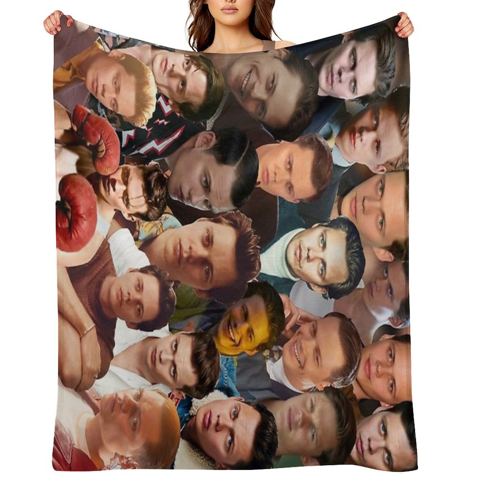 Bill Skarsgård Photo Collage Durable Throw Blanket