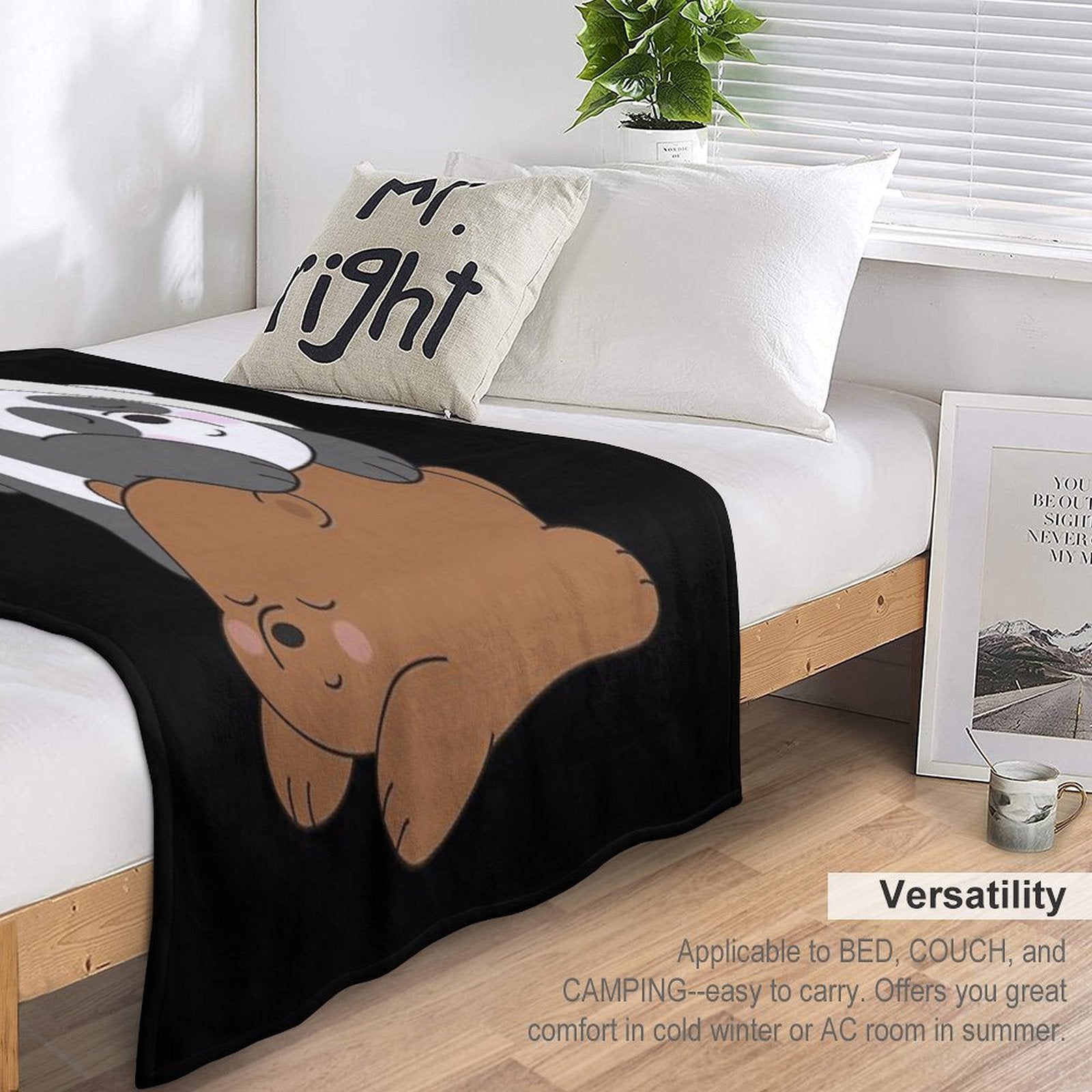 We Bare Bears Multi-functional Throw Blanket
