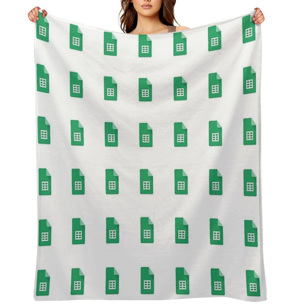 Google Sheets Durable Throw Blanket