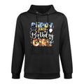 Daddy Mommy Of The Birthday Girl Blue Dog Family Matching Durable Construction Hoodie