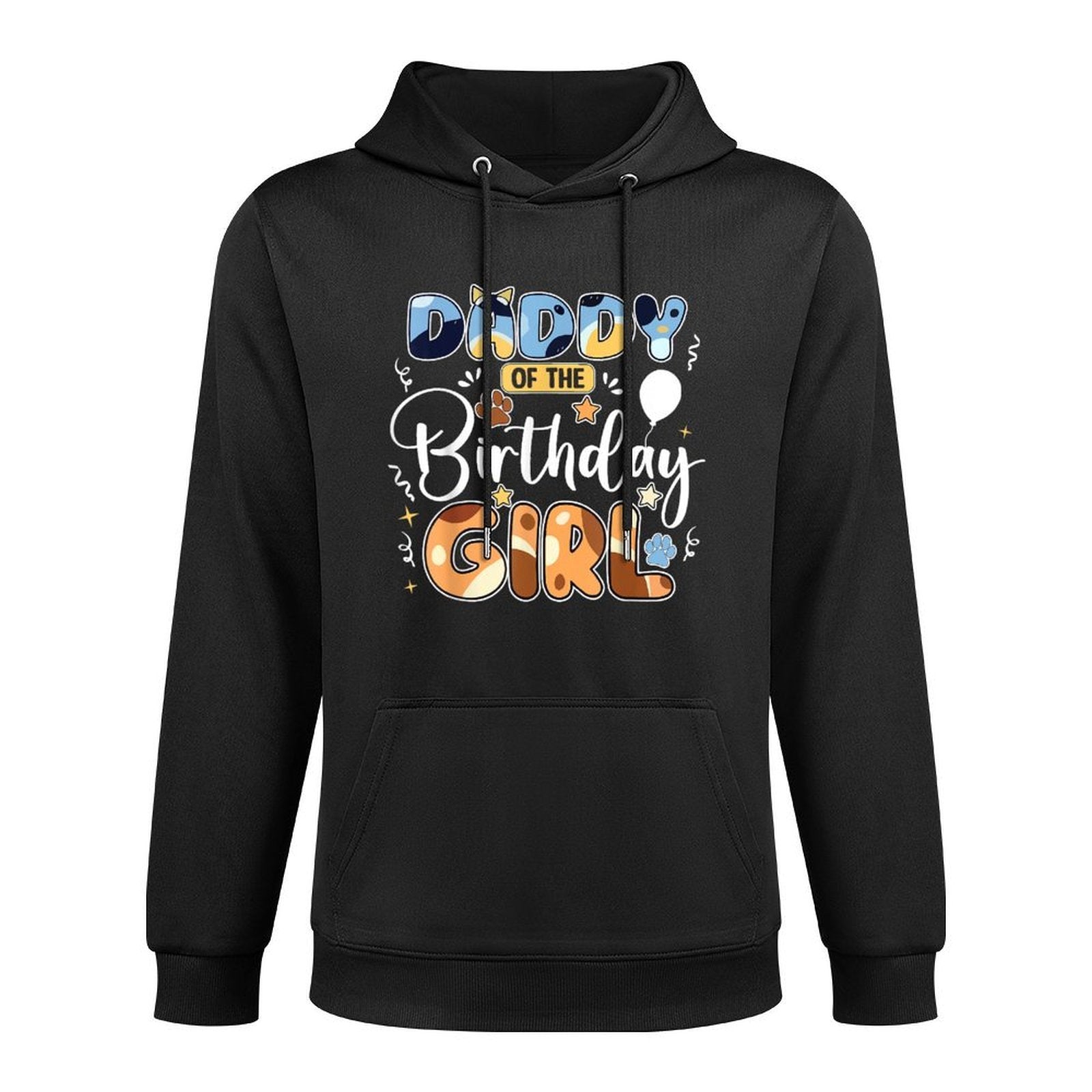 Daddy Mommy Of The Birthday Girl Blue Dog Family Matching Durable Construction Hoodie