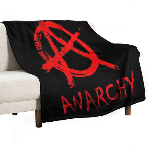 Anarchy Punk Hardcore Metal Symbol Eco-conscious Throw Blanket