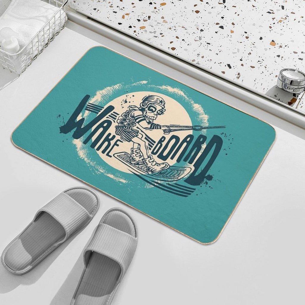 Wakeboard  Dirt-Trapping Bath Mat