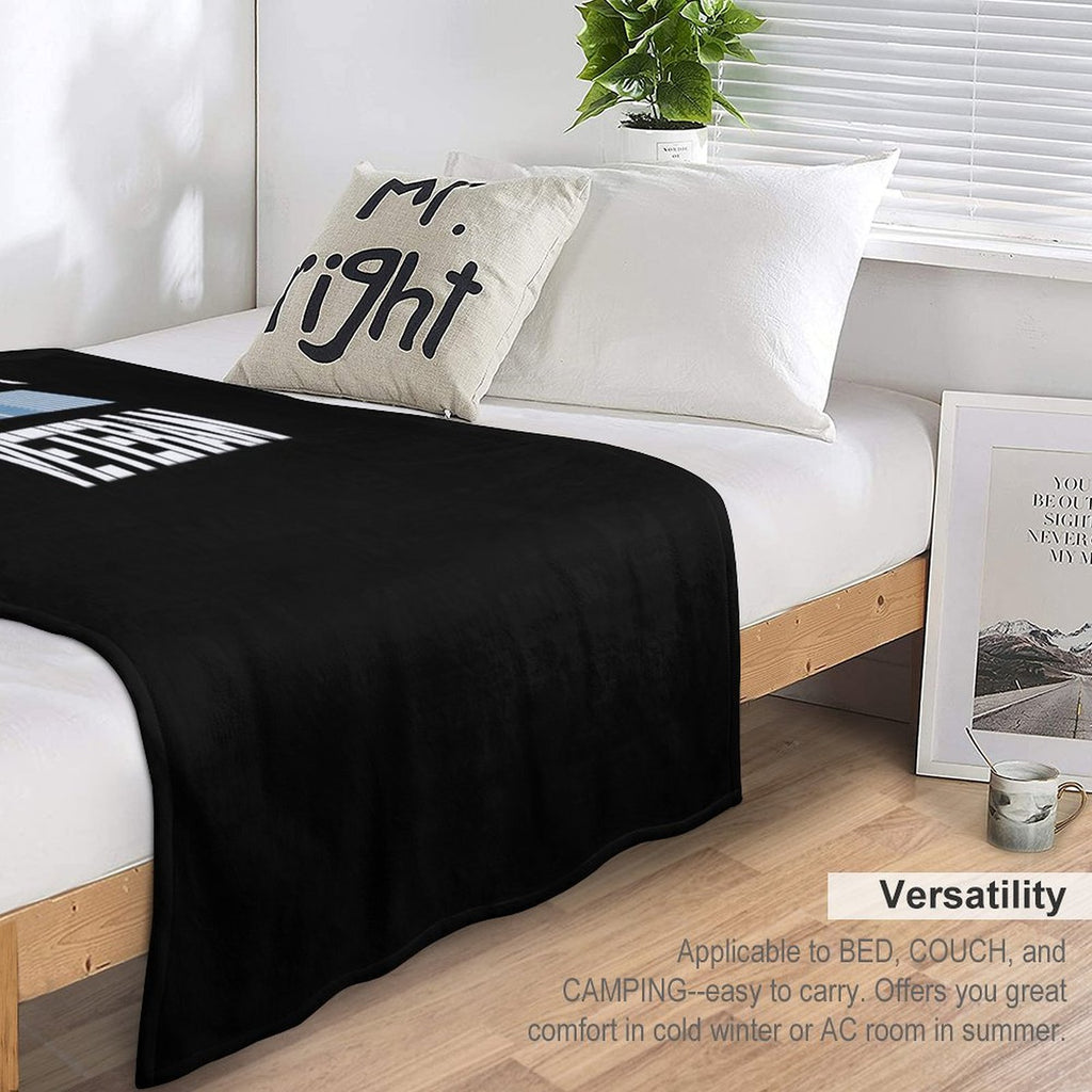 Korean War Veteran Pride Korea Service Ribbon Sustainable Throw Blanket