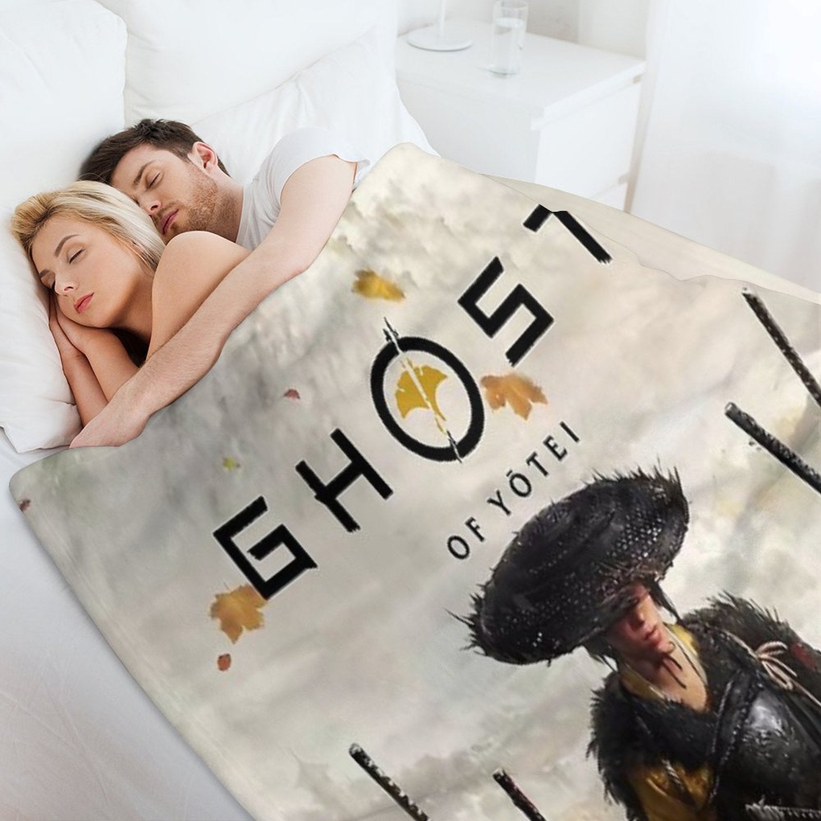 Ghost of Yōtei Video Game Shrink-resistant Throw Blanket