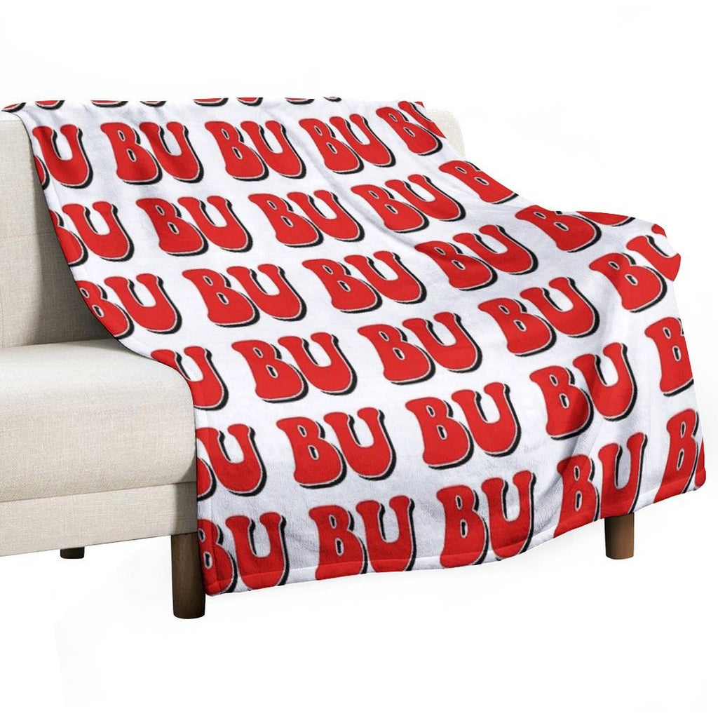 BU Boston University Shrink-resistant Throw Blanket