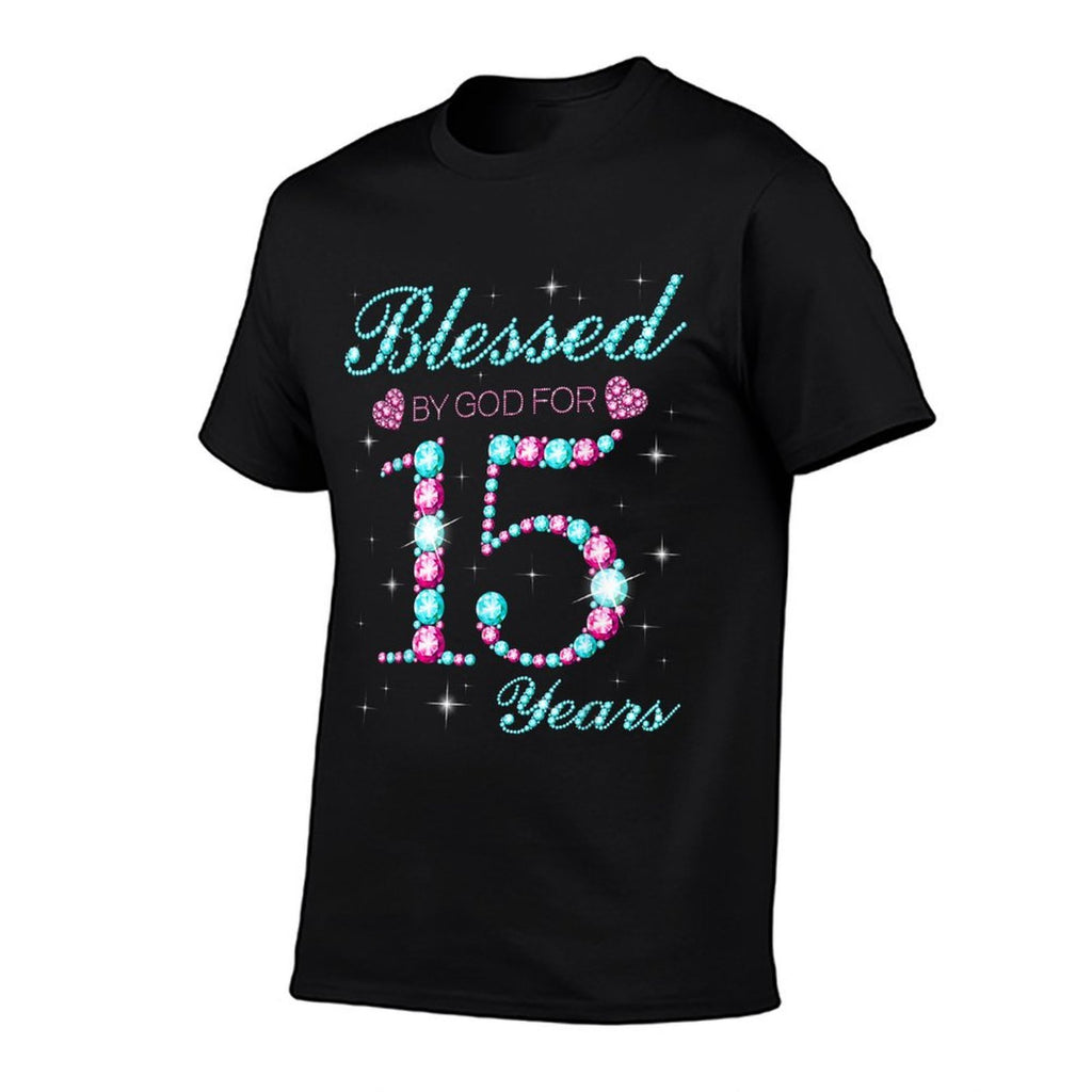 Blessed By God For 15 Years Old 15th Birthday Party B-day  Breathable T-Shirt
