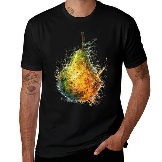 @rtY Pear Colorful Abstract Artwork Graphic Fruit Artwork  Versatile T-Shirt