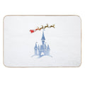 Christmas Castle Inspired Silhouette  Slip-Resistant Bath Mat