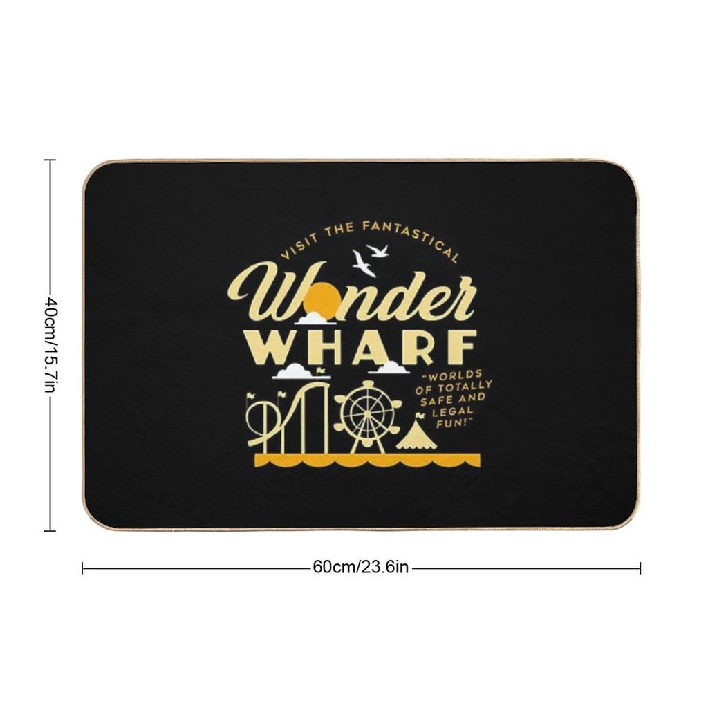 Retro Wonder Wharf  Dirt-Trapping Bath Mat
