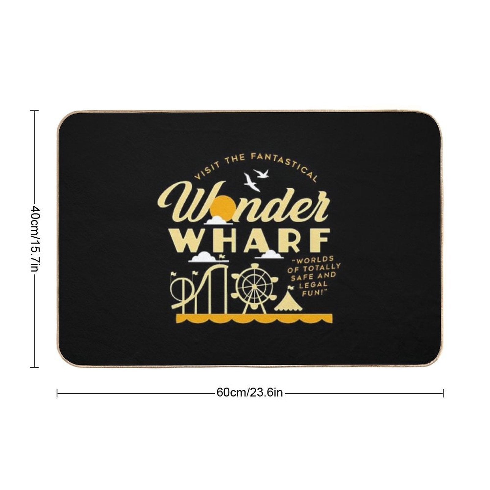Retro Wonder Wharf  Dirt-Trapping Bath Mat