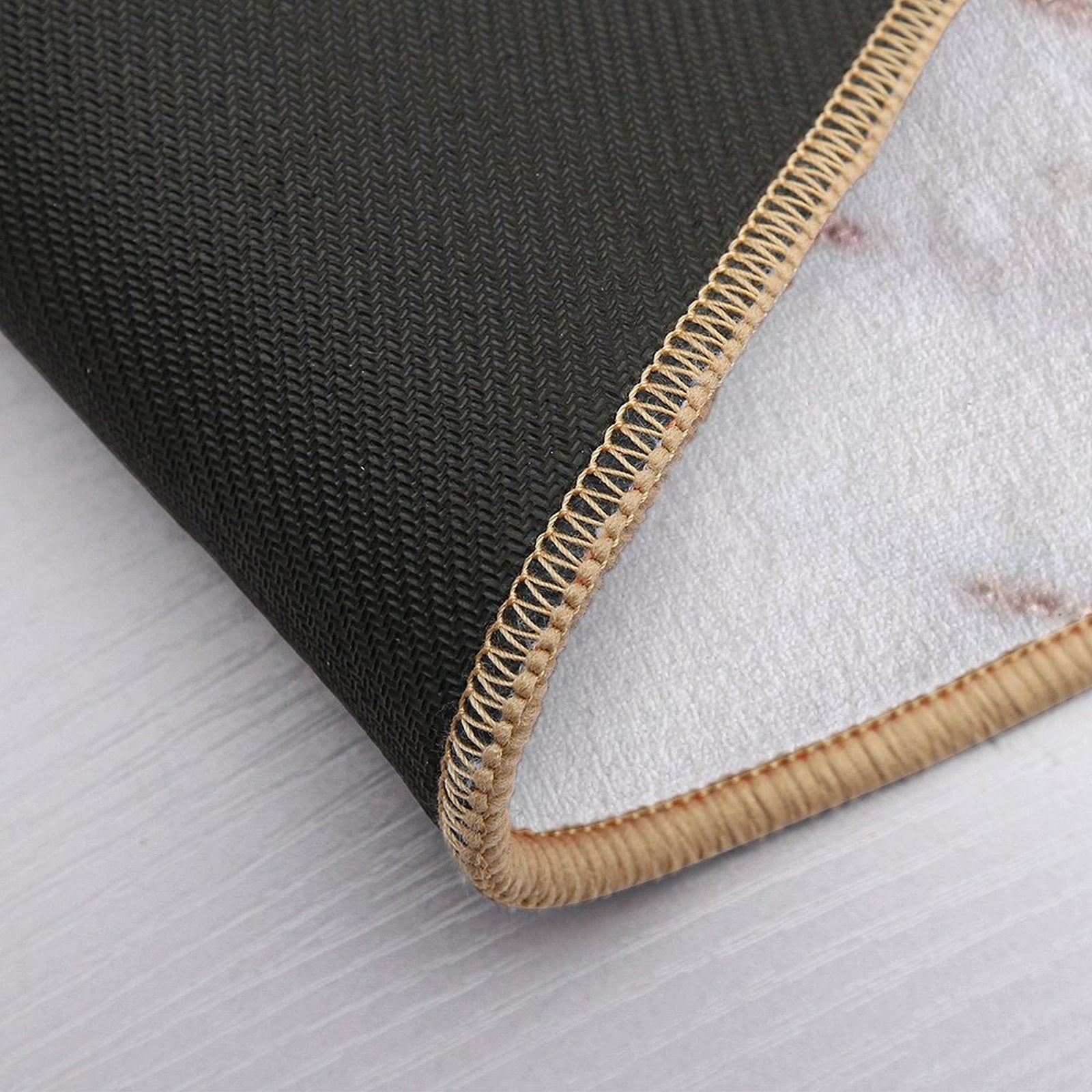 Blush Pink Rose Gold Marble  Odorless Bath Mat