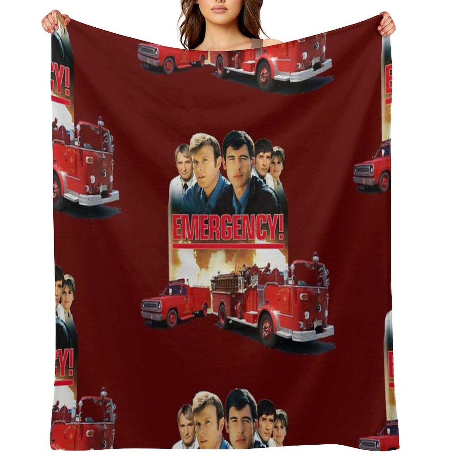 Retro Vintage 70s Medical Drama EMERGENCY! Tribute Quick-dry Throw Blanket