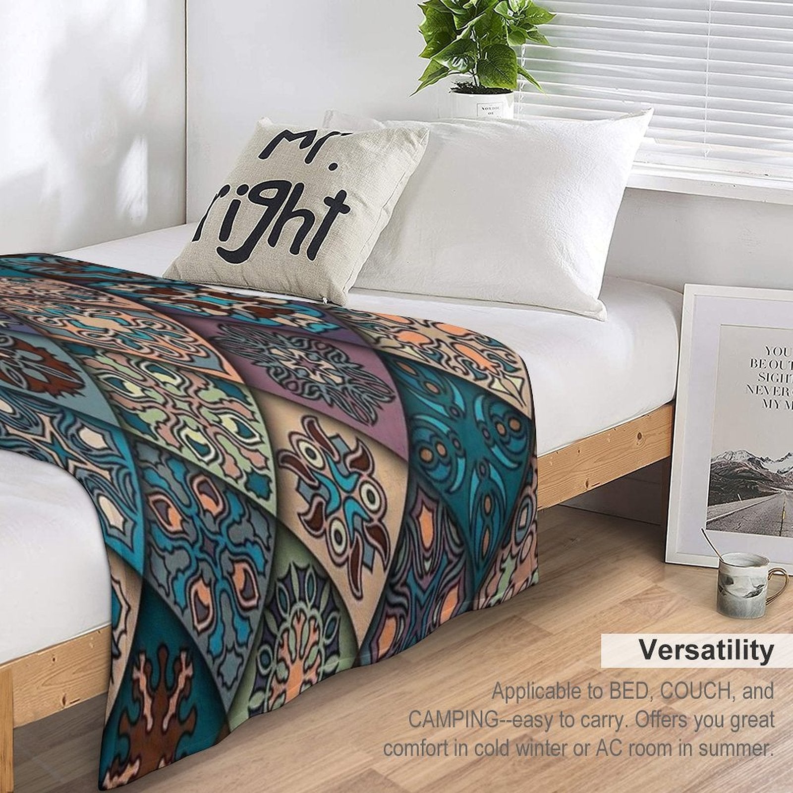 Abstract Style Velvety-soft Throw Blanket