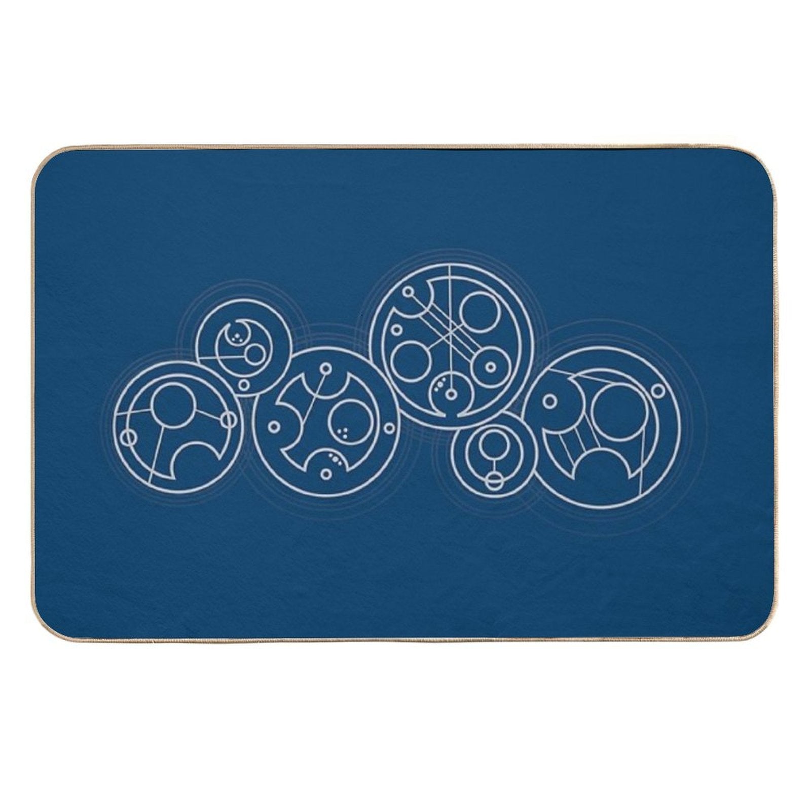 Space, Time, Dimensions, And Their Relativity - Silver  Repositionable Bath Mat