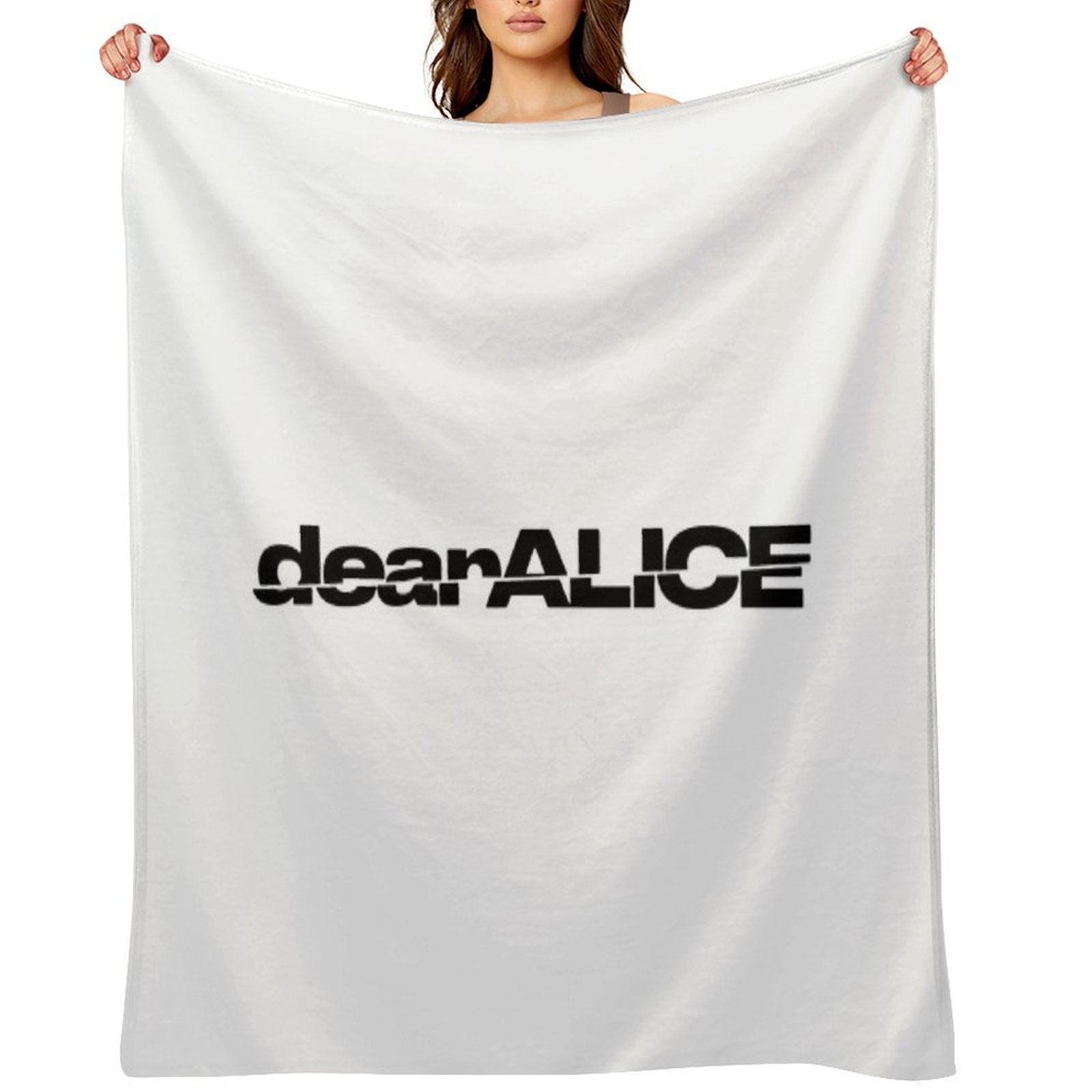 DearALICE Logo Travel-friendly Throw Blanket