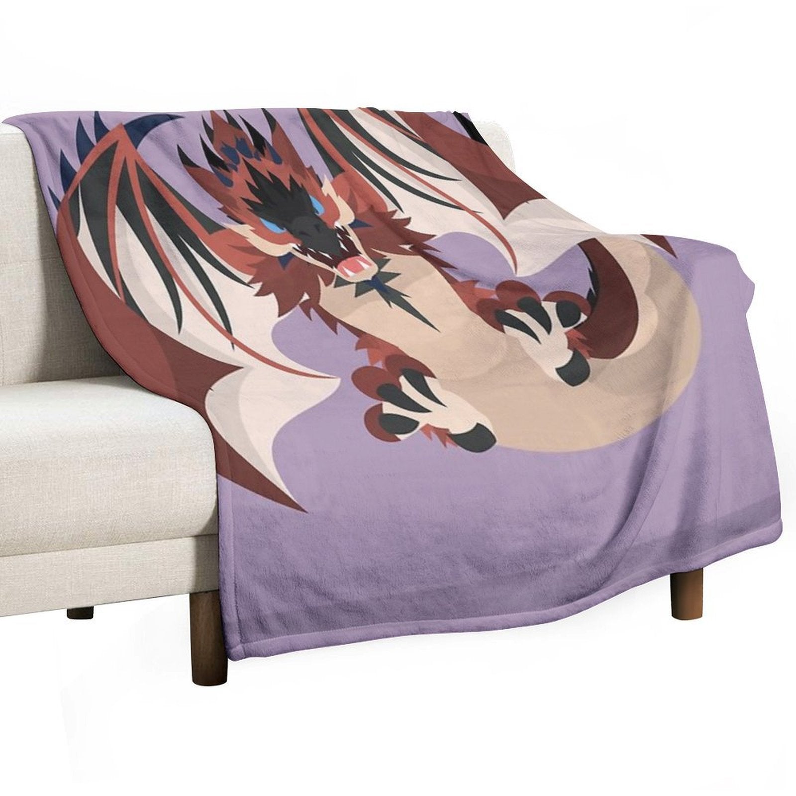 Monster Hunter  Rathalos Compact Throw Blanket
