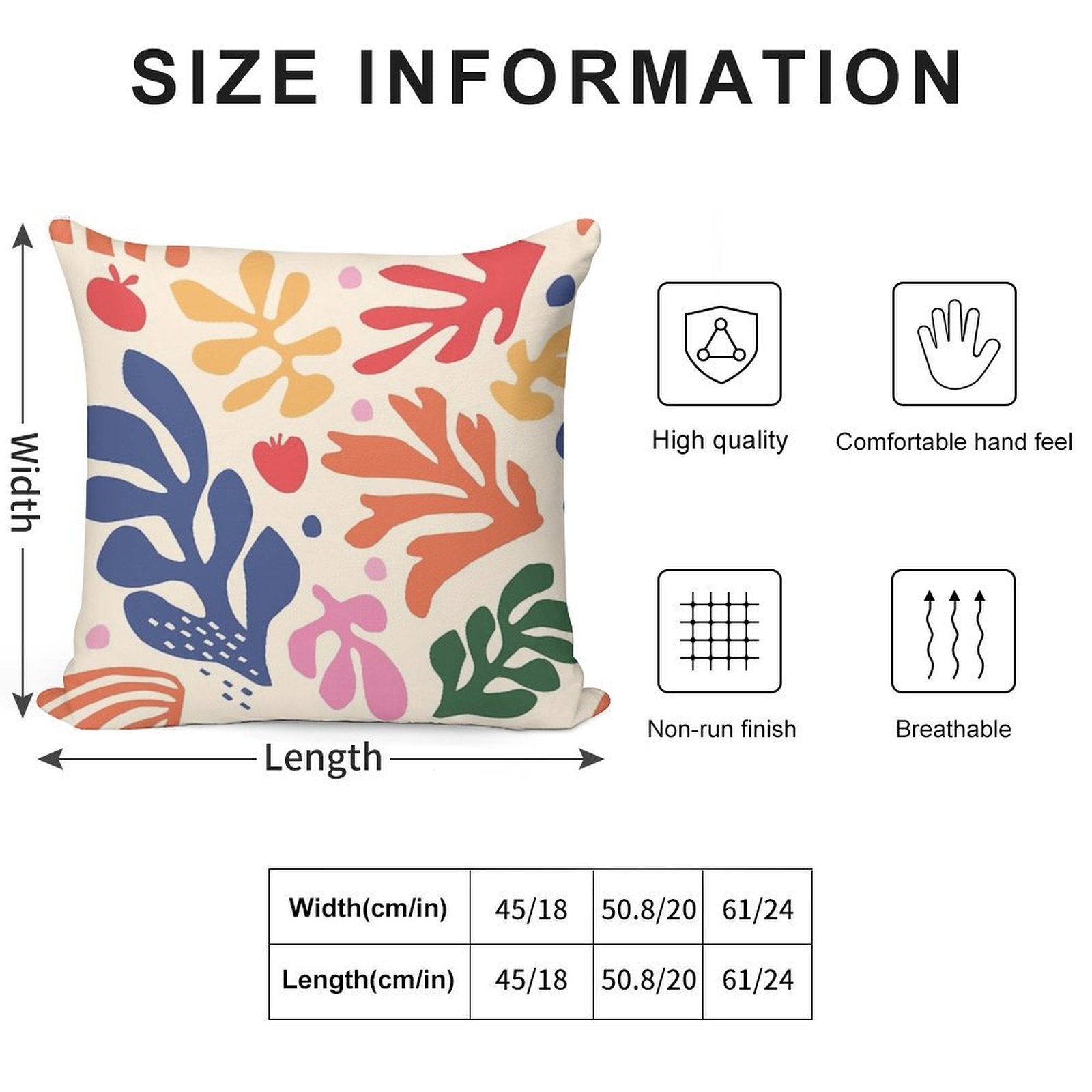 Matisse Flowers Art Soft Durable Construction Throw Pillow