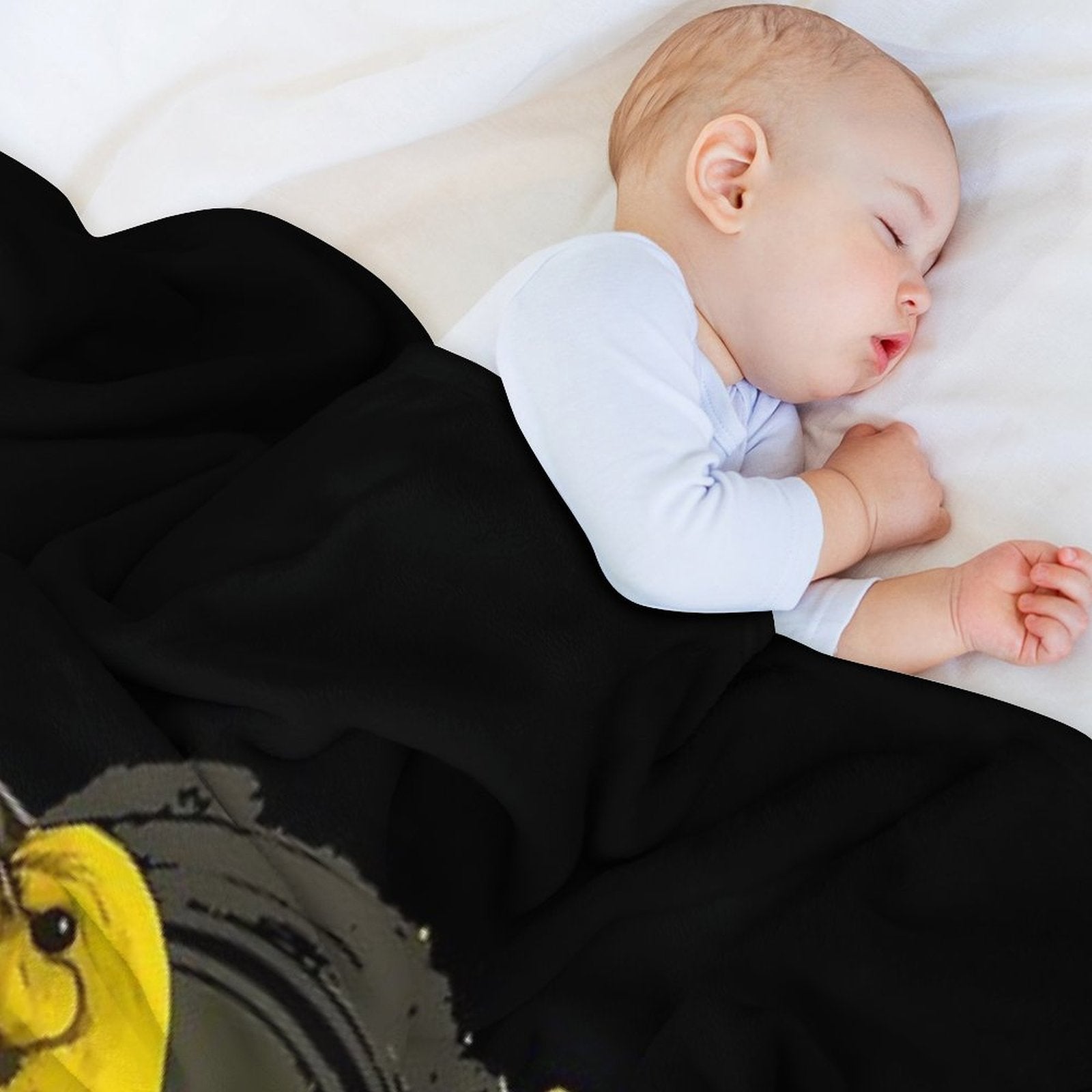 Bright Eyes Yellow Bird - Bright Eyes Easy Care Throw Blanket