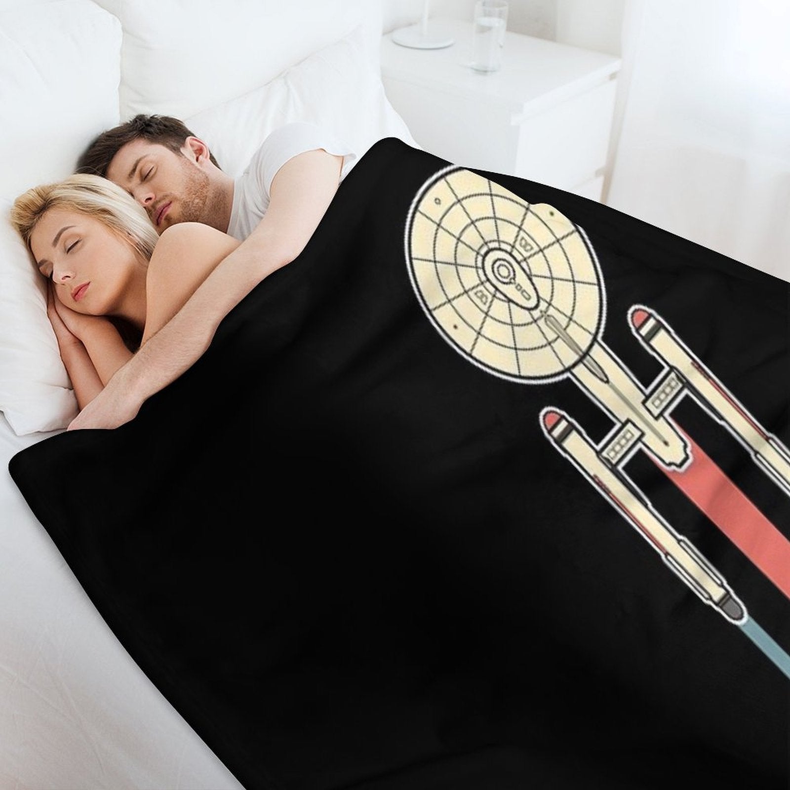 USS Enterprise Star Trek Anti-pilling Throw Blanket