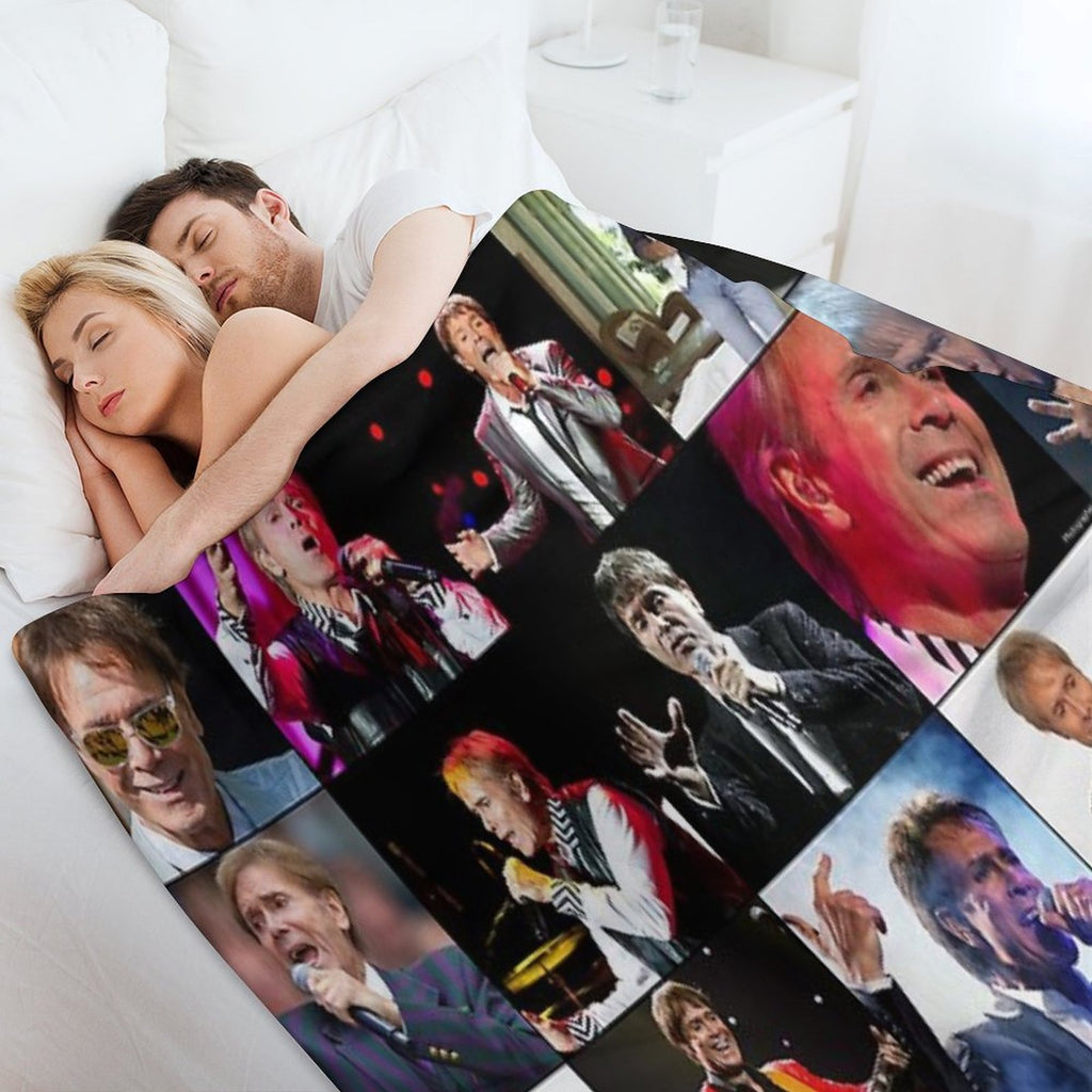 Cliff Richard Photo Collage Comfort Throw Blanket