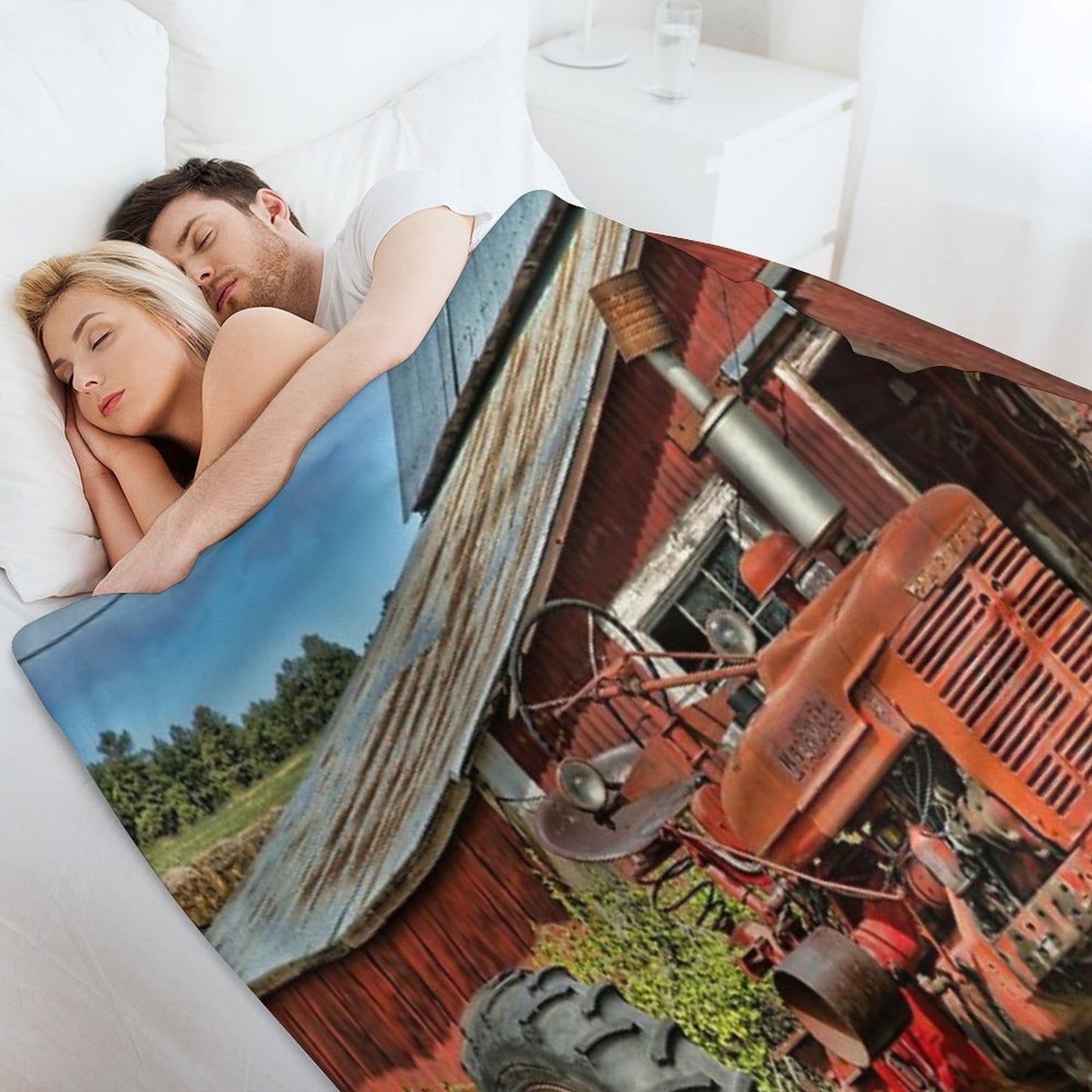 1952 Farmall Tractor Versatility Throw Blanket