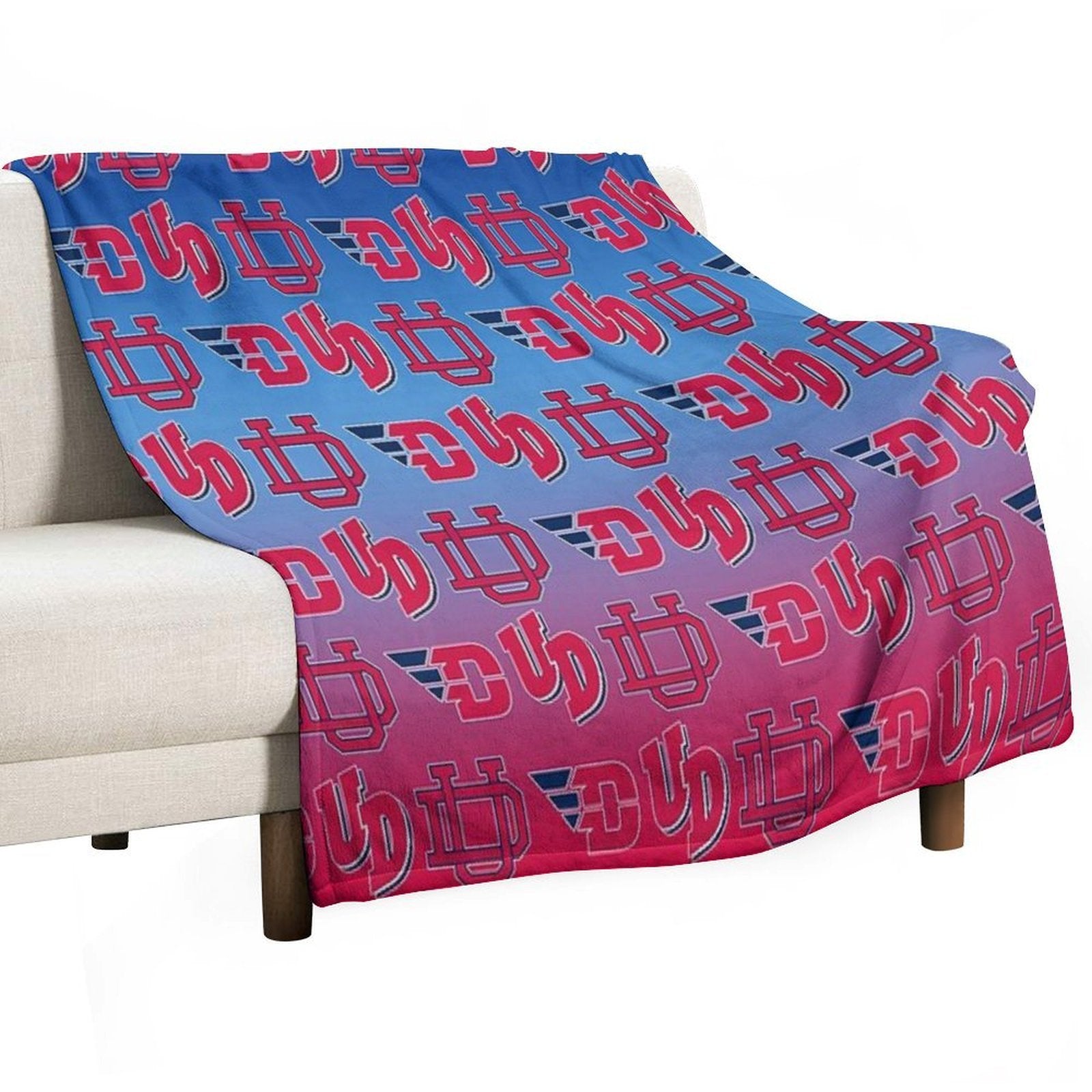 University of Dayton - Red White And Blue Lightweight Throw Blanket